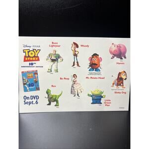 Walt Disney Toy Story Pixar Woody Buzz Lightyear Temporary Tattoos Party Rare